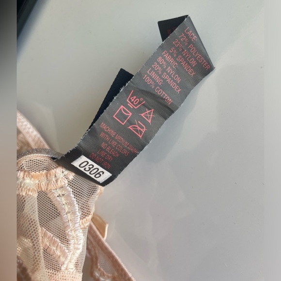 Le Mystere Rouge Nude Sheer Mesh Thong Panties - Picture 13 of 16